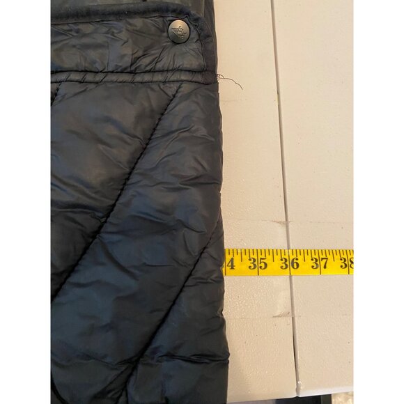 Abercrombie & Fitch Black Puffer Midi Coat Water Wind Resistant Large - Picture 10 of 15
